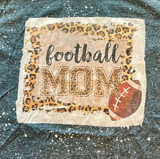 Bleached Football Mom Shirt-Misc.-Simply Blessed Children's Boutique