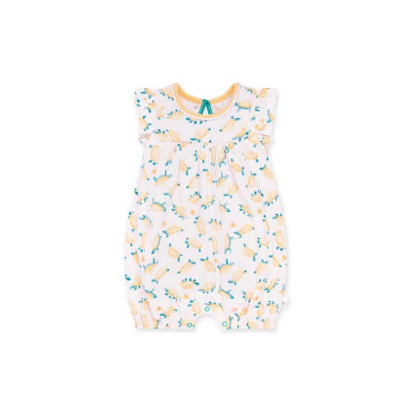 Watercolor Turtles Organic Bubble Romper