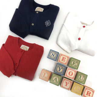 Cambridge Cardigan (Unisex) Richmond Red-Misc.-Simply Blessed Children's Boutique