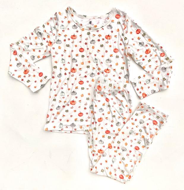 Vintage Pumpkin - Bamboo Long Sleeve Lounge Set by Charlie's Project-Pajamas-Simply Blessed Children's Boutique