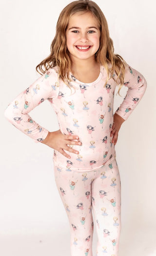 Ballet Class Bamboo Pajama Set by Charlie's Project-Pajamas-Simply Blessed Children's Boutique