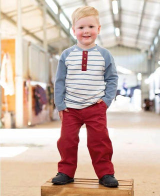 Cranberry Straight Chino Pants-Boys Outfit Sets-Simply Blessed Children's Boutique