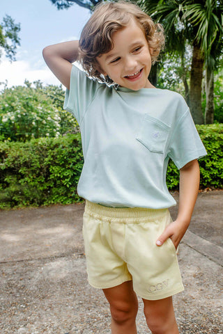 Sheffield Shorts - Bellport Butter Yellow With Buckhead Blue Stork