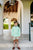 Hayword Half-Zip (Unisex) Grace Bay Green With Beale Street Blue Stork
