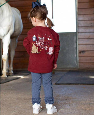 Faux Denim Ruffle Leggings-Girls Leggings/Bottoms-Simply Blessed Children's Boutique