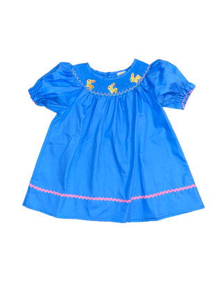 Blue Smocked Boutique Easter Dress