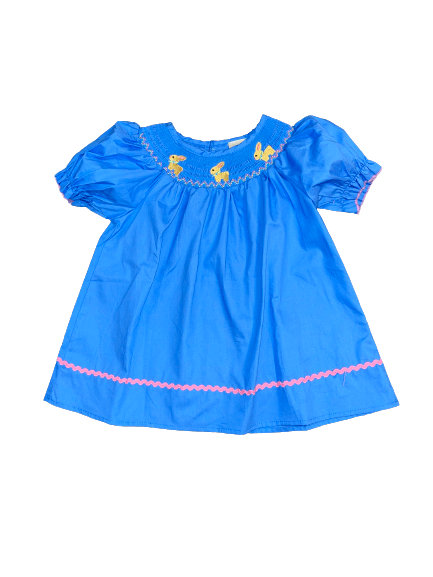Blue Smocked Boutique Easter Dress