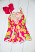Girls Hot Pink Romper