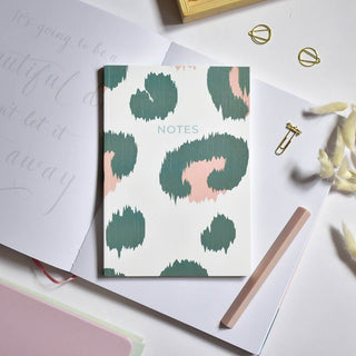 Green Leopard Notes Journal Book-Books-Simply Blessed Children's Boutique