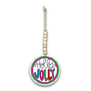 Holly Jolly Bead Christmas Ornament-Christmas ornament-Simply Blessed Children's Boutique