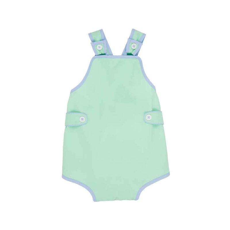 Skipper Sunsuit Grace Bay Green With Beale Street Blue