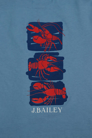 J Bailey Boys Denim Lobster Shirt-Boys-Simply Blessed Children's Boutique