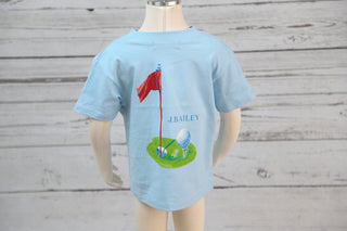 J Bailey Boys Blue Golf TShirt-Boys-Simply Blessed Children's Boutique