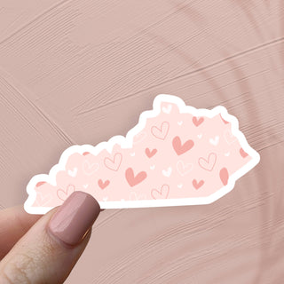 Kentucky Hearts State Sticker-Home/Gift-Simply Blessed Children's Boutique