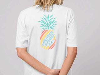 lauren james retro pinapple girls youth  boutique shirt