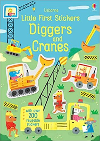 Little First Stickers Diggers and Cranes Book - Usborne-Books-Simply Blessed Children's Boutique