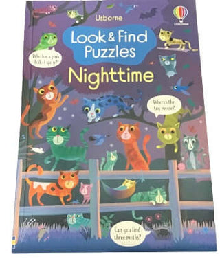 Usborne Look & Find Puzzles: Nighttime Book-Books-Simply Blessed Children's Boutique