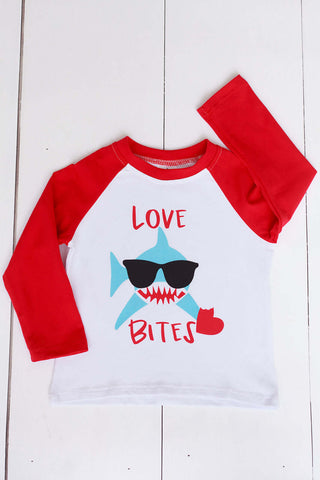 Love Bites Shirt-Boys Long Sleeve Shirts-Simply Blessed Children's Boutique