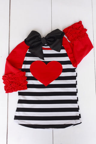 Valentine Heart Shirt-Girls-Simply Blessed Children's Boutique