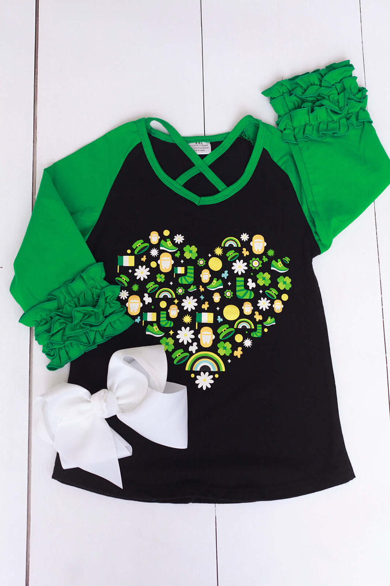 Girls St Patrick's Day Shirt-Girls-Simply Blessed Children's Boutique