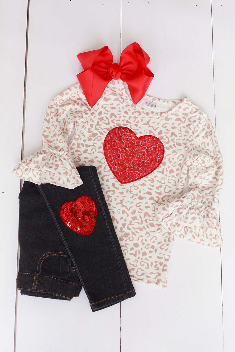Heart Jeans Outfit-Girls-Simply Blessed Children's Boutique