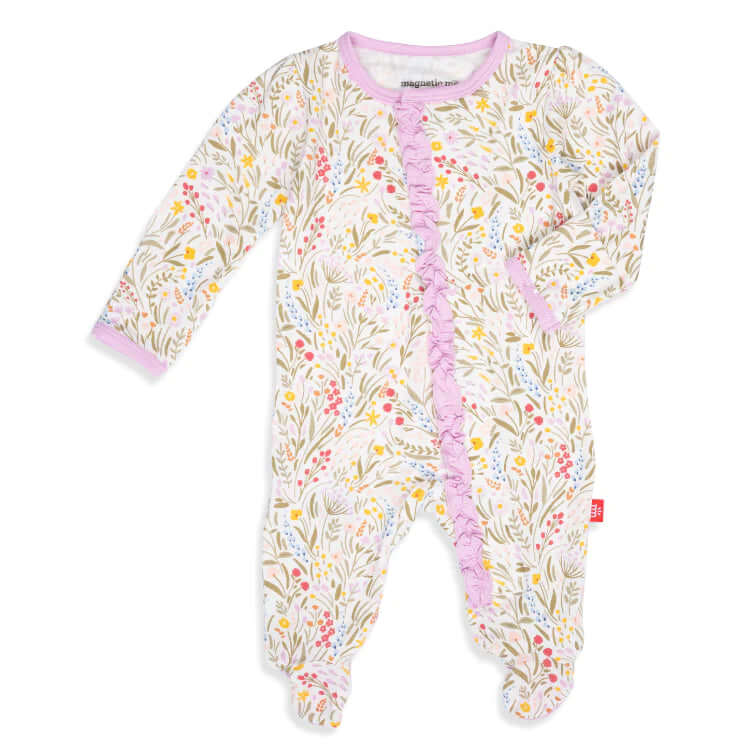 Ashleigh Modal Magnetic Ruffle Footie by Magnetic Me