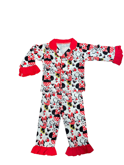 Minnie Ruffle PJ Set
