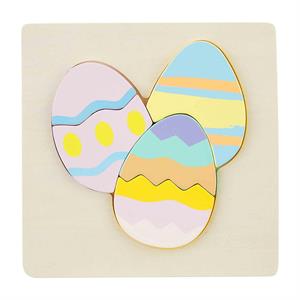 Mud Pie Wooden Easter Egg Square Puzzle