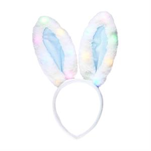 blue light up bunny ears for easter made by mud pie