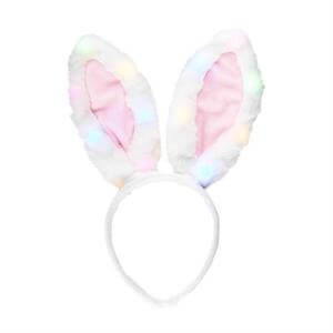 mud pie Kids Pink Light-up Bunny Headband