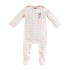BABY GIRL PINK MUD PIE BUNNY POCKET SLEEPER