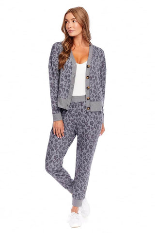 Kingston Black Leopard Joggers