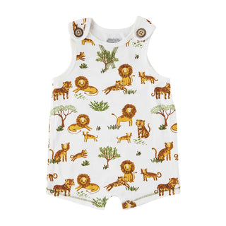 mud pie baby boy romper lions and tigers