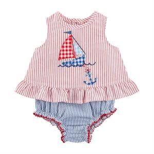 Sailboat Pinafore Set