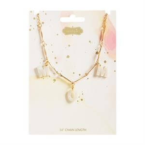 Mud Pie Pink Mom Necklace