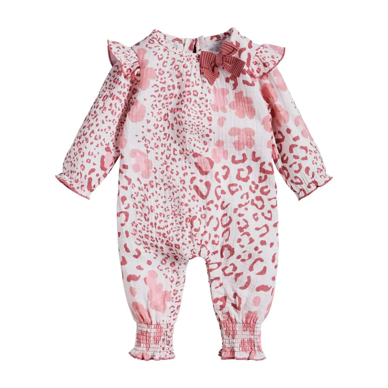 Mud Pie Baby Mauve Leopard Bodysuit