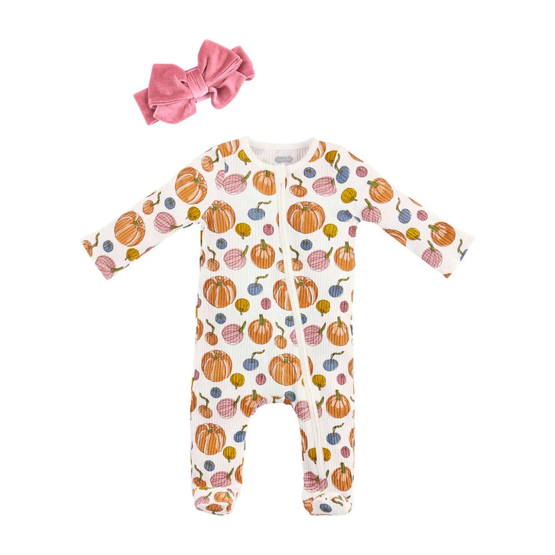 Mud Pie Pumpkin Patch Baby Sleeper Set