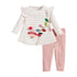Pink Santa Tunic and Legging Set