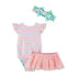 Turtle/Stripe Reversible Swimsuit & Tutu Set