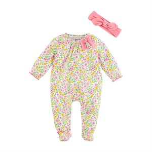 Summer Floral Sleeper & Headband Set