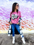 Pink Marbled "So Loved" Ladies Shirt