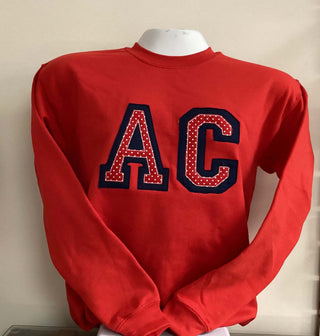 Red AC (Anderson County) Sweatshirt - Toddler & Adult Sizes-Women's Sweatshirt/Pullover-Simply Blessed Children's Boutique