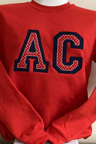 Red AC (Anderson County) Sweatshirt - Toddler & Adult Sizes-Women's Sweatshirt/Pullover-Simply Blessed Children's Boutique