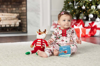 Reindeer Plush with Book-Toys-Simply Blessed Children's Boutique