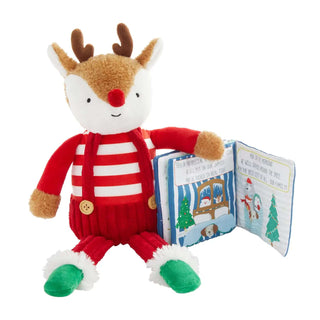 Reindeer Plush with Book-Toys-Simply Blessed Children's Boutique