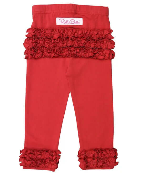 Red Ruffle Leggings