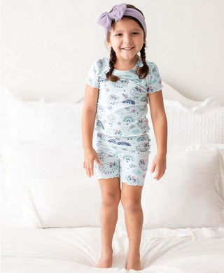Sleepy Sheep Snuggly 2pc Ruffled Pajamas