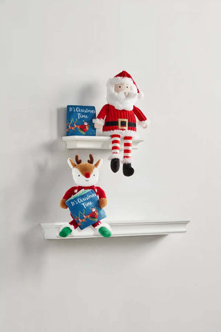 SANTA PLUSH WITH BOOK-Books-Simply Blessed Children's Boutique