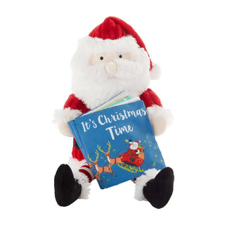 SANTA PLUSH WITH BOOK-Books-Simply Blessed Children's Boutique