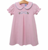 Trotter Street Girls Bunny Embroidery Collared Dress